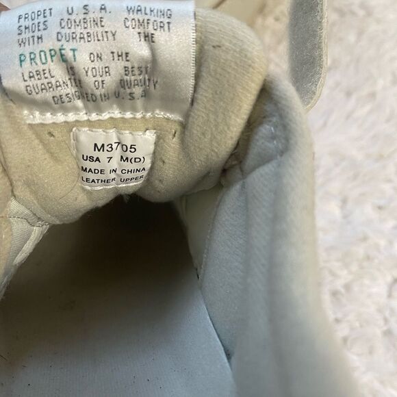 Propet Men's Life Walker Strap Comfort Walking Shoes Leather Beige Size 7 - Picture 8 of 11